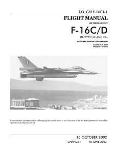 F-16C/D Flight Manual, Blocks 50 & 52+