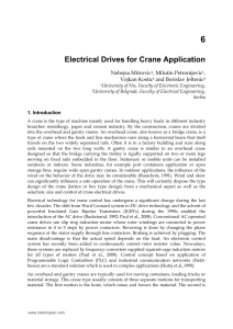 intech-electrical drives for crane application
