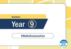 Year 9 - Numbers - Exemplar questions v2