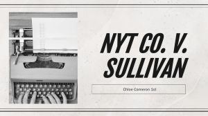 NYT CO. V. SULLIVAN