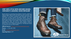 Step into Style with Becker Shoes: Ontario's Leading Shoe Retailer