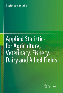 Applied Statistics for Agriculture- Book