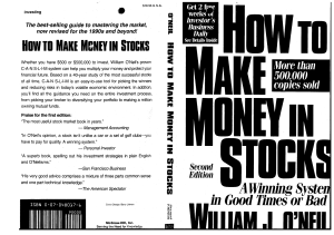 William J Oneil How To Make Money In Sto