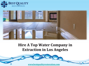 Hire A Top Water Company in Extraction in Los Angeles