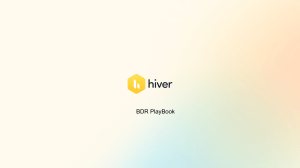 Hiver BDR PlayBook - Sales Development