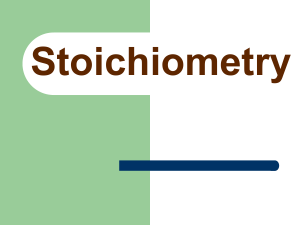 Stoichiometry Overview