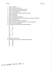 Chemistry test (after end of week 6)