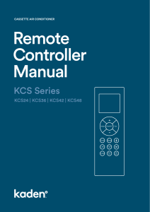 User-Manual-Kaden-Cassette-Air-Conditioner-Remote