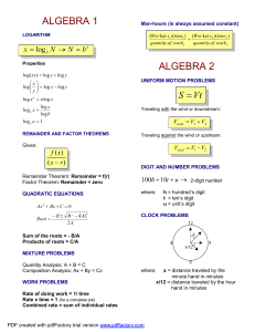 Copy of MATH Formulas