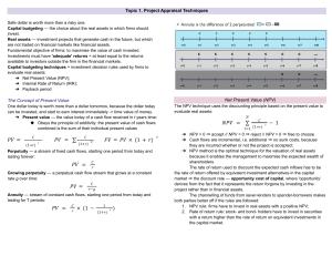 Principles of banking and finance: notes