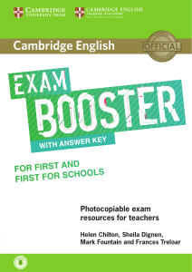 163 1- Cambridge English Exam Booster with answers (for FCE) 2017 -150p