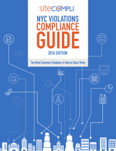 SiteCompli NYC Violations Compliance Guide 2016