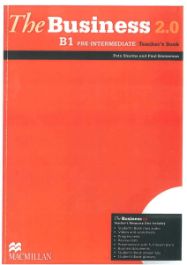 The Business 2 0 B1 Pre intermediate TB