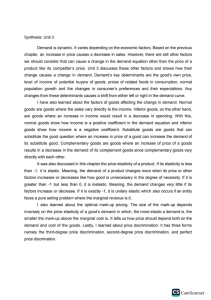 Synthesis Unit 3 Managerial Economics