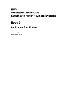 EMV Application Specification v4.3: Payment Systems