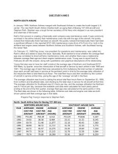 CASE STUDY 4 AND 5 NORTH SOUTH AIRLINE