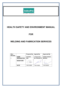 INDEXPRO HSE-MS MANUAL