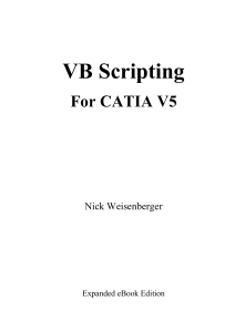 VB Scripting For CATIA V5