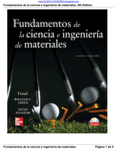 Fundamentos de la ciencia e ingeniería de materiales - William F. Smith y Javad Hashemi - 4ta. Edición