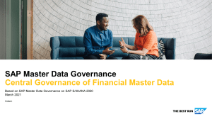 SAP Master Data Governance for Financial Data - Overview