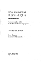 New International Business English Student book