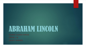 ABRAHAM LINCOLN