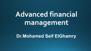 advanced financial managment