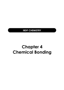 Chapter 4 - Chemical Bonding 2022 12 01