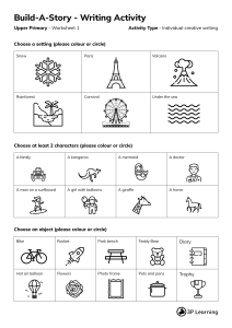 3P Literacy Resources - Worksheets A4 Build-A-Story - Activity 1 - Upper Primary