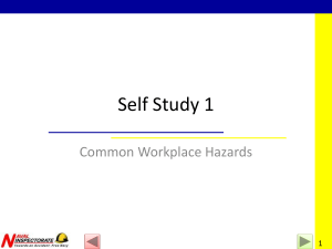 BSM-1 Self Study CommonHazards