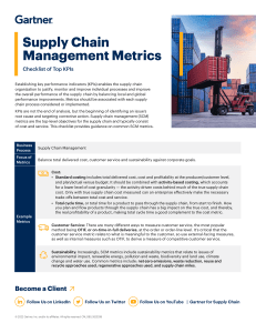 supply chain management metrics