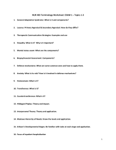 Terminology Worksheet Exam 1 Topics(1)