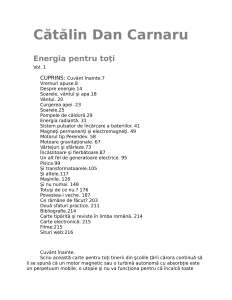 Catalin Dan Carnaru Energia Pentru Toti