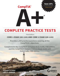 JEFF T. PARKER - COMPTIA A+ COMPLETE PRACTICE TESTS Core 1 Exam 220-1101 and Core 2 Exam 220-1102 - WILEY-SYBEX (2022)