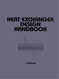 Heat Exchanger Design Handbook - Kuppan Thulukkanam (Marcel Dekker, 2000)