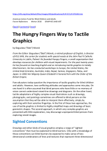 The Hungry Fingers Way to Tactile Graphics 