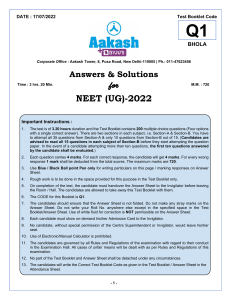 Code-Q1  Qs+Ans+Solution NEET-2022
