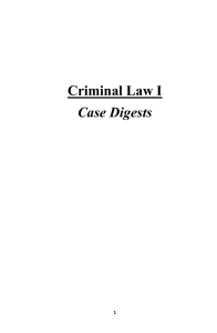 Criminal Law Case Digests
