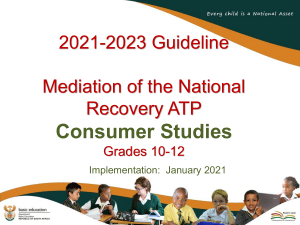 2021-2023 Consumer Studies ATP Mediation Grades10-12