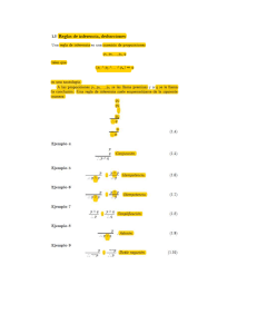 Reglas de inferencia inducciones