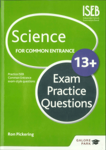 ISEB 13+ Science Exam practice questions