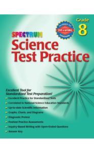 Spectrum Science Test Practice, Grade 8