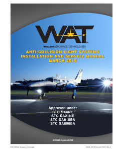 Anti-Collision Light Systems Installation and Service Manual