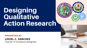 Designing Qualitative Action Research