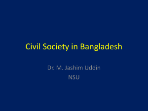 Civil Society in Bangladesh: Roles & Limitations