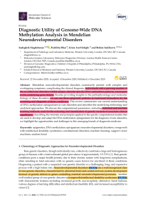 2020 Diagnostic Utility of Genome-Wide DNAMethylation Analysis in MendelianNeurodevelopmental Disorders