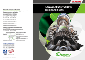 Kawasaki Heavy Industries Gas Turbine Generator Sets - Green Brochure 