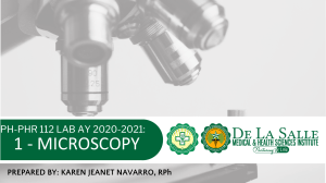 1 - Microscopy AY 20 21