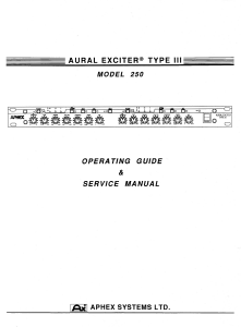 Apex+Aural+Exciter+Type+III+Model+250