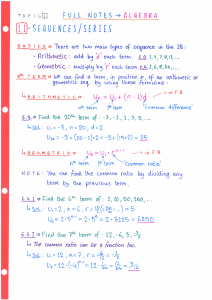 Topic 1-Algebra-Notes